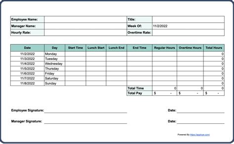 Free timesheet templates for 2024 (excel, PDF, word).